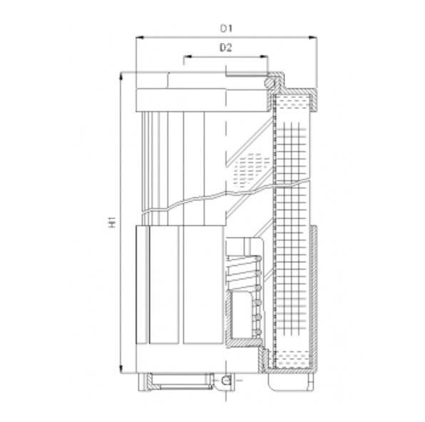 R622T40 hydraulic filter element
