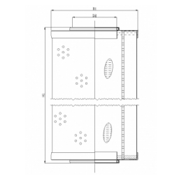 R671G06 hydraulic filter element