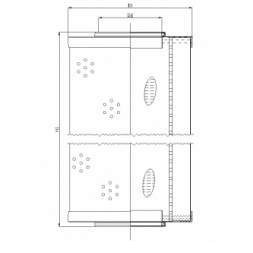 R671G15V hydraulic filter element