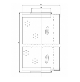 R672G06 hydraulic filter element
