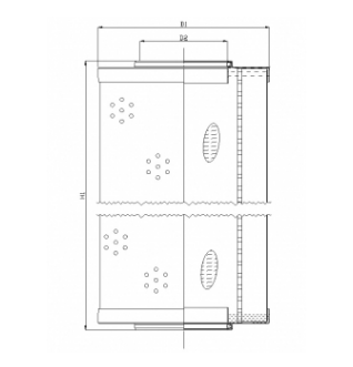 R672G15V hydraulic filter element