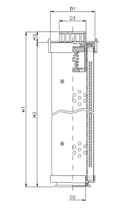 RHR165G10B1/AB1 hydraulic filter element
