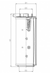 RHR1700G10V3/AB1 hydraulic filter element