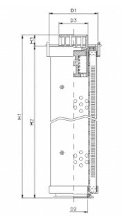 RHR240G03B3/AB1 hydraulic filter element