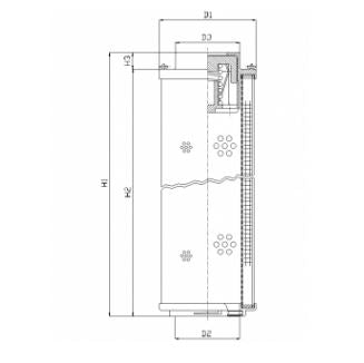 RHR240G05B3/ESD hydraulic filter element