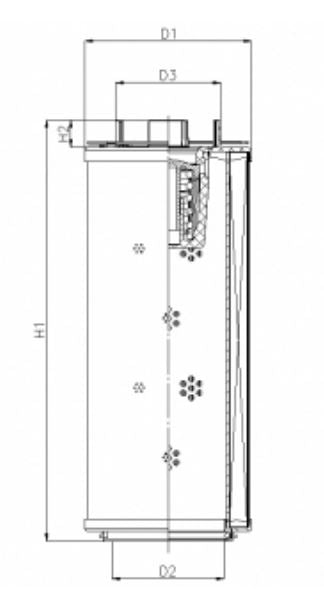 RHR2600G10V3/AB1 hydraulic filter element