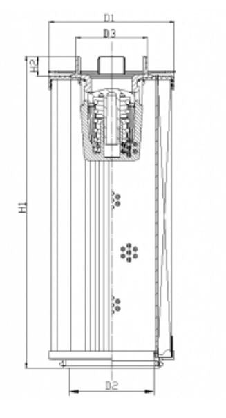 RHR2600S50B6/AB1 hydraulic filter element