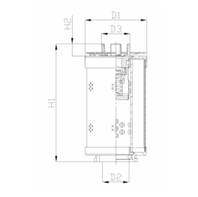 RHR60G05B6/AB1 hydraulic filter element