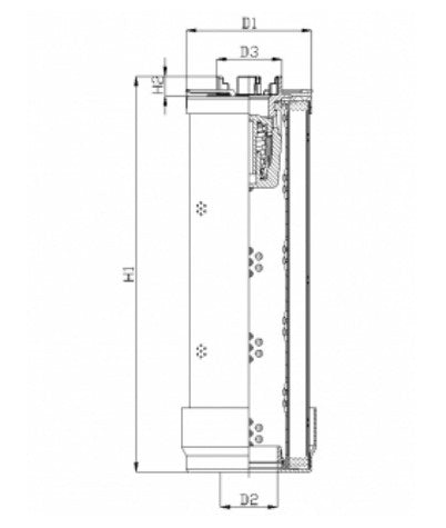 RHR850G05B3/002 hydraulic filter element