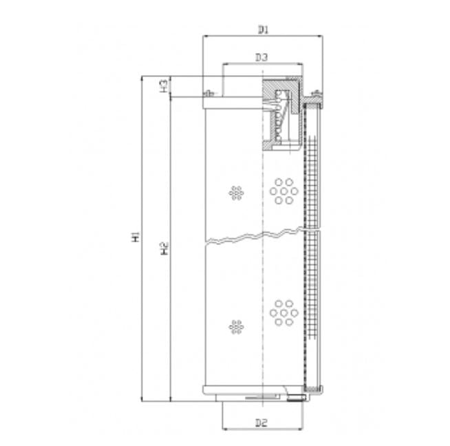RHR850G20V hydraulic filter element