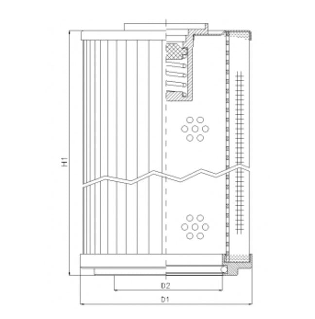 RLR2001E20B filter element for return filter