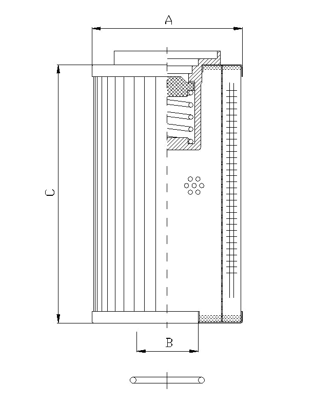 RLR425E05B hydraulic filter element
