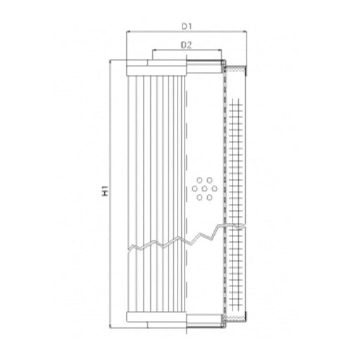 RVR12000E03B hydraulic filter element