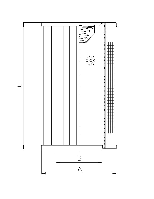 RVR330B40B hydraulic filter element