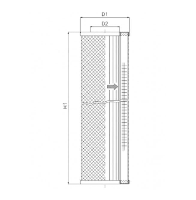 S213T125 Filter element for suction filter