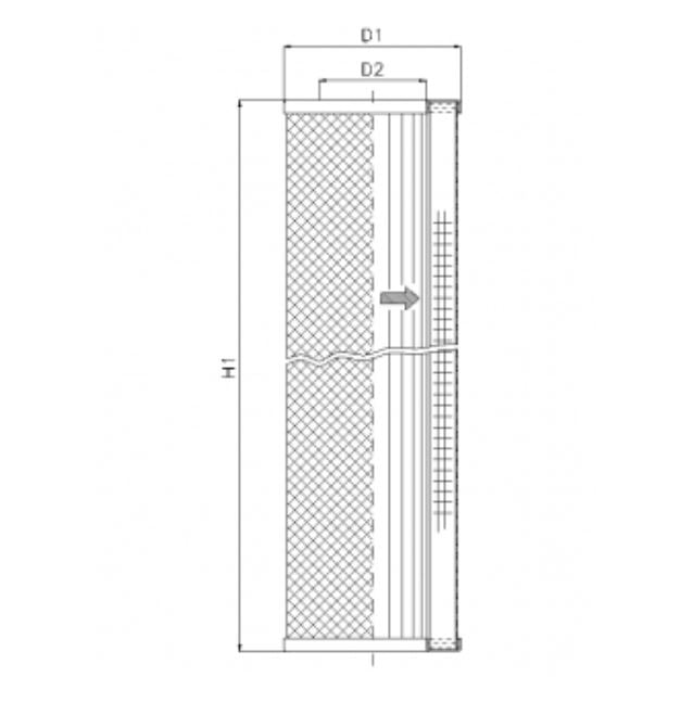 S213T25 Filter element for suction filter
