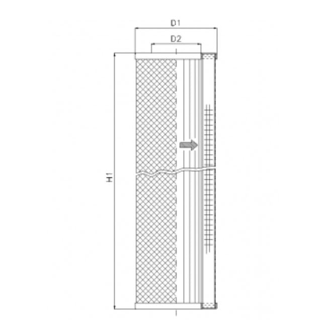 S235T600 Filter element for suction filter