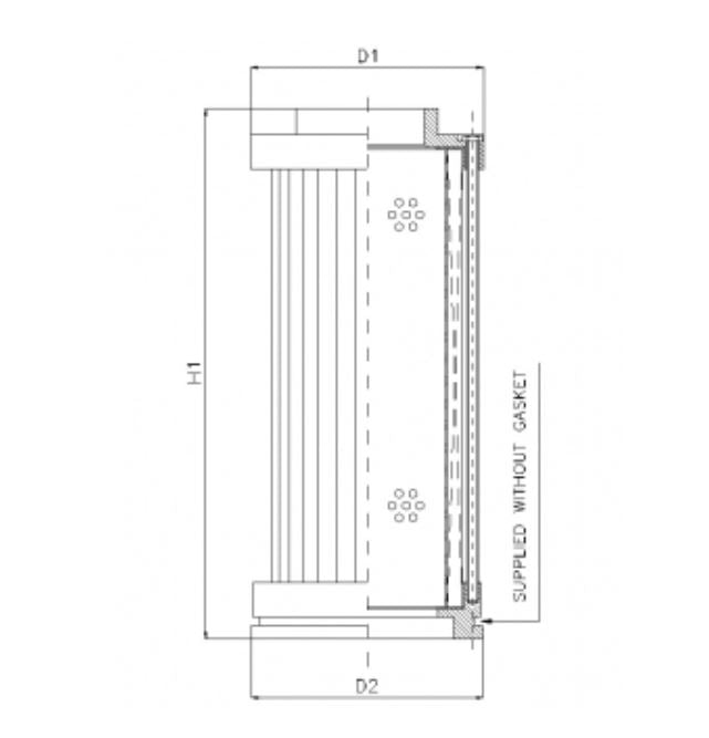 S410T74 Filter element for suction filter