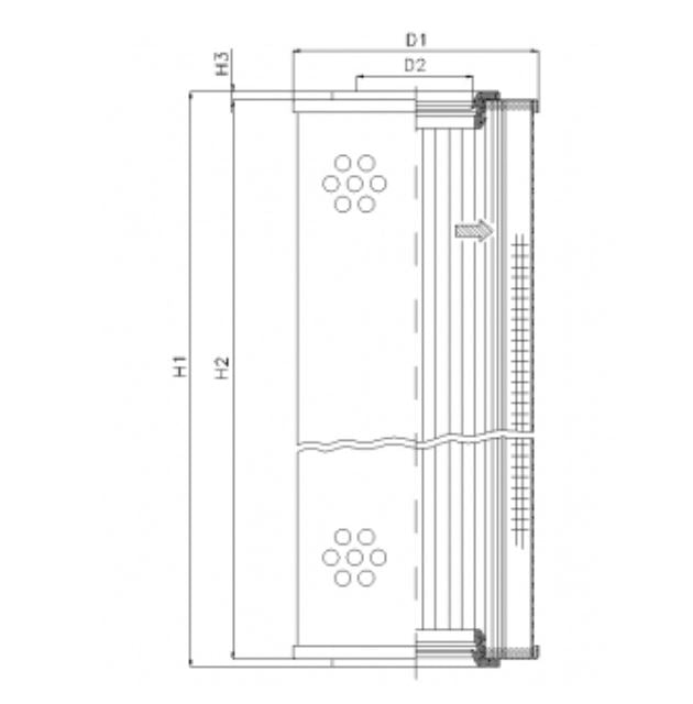 S4111C03 Filter element for suction filter