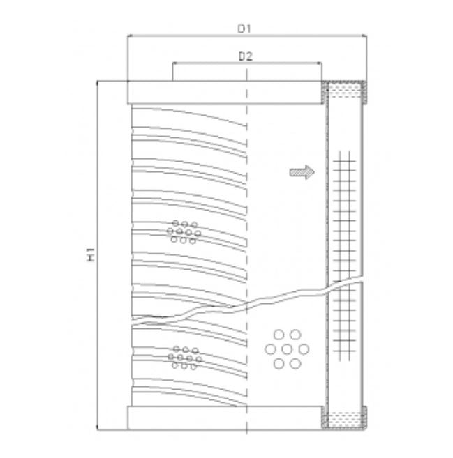 S610G03 Filter element for suction filter