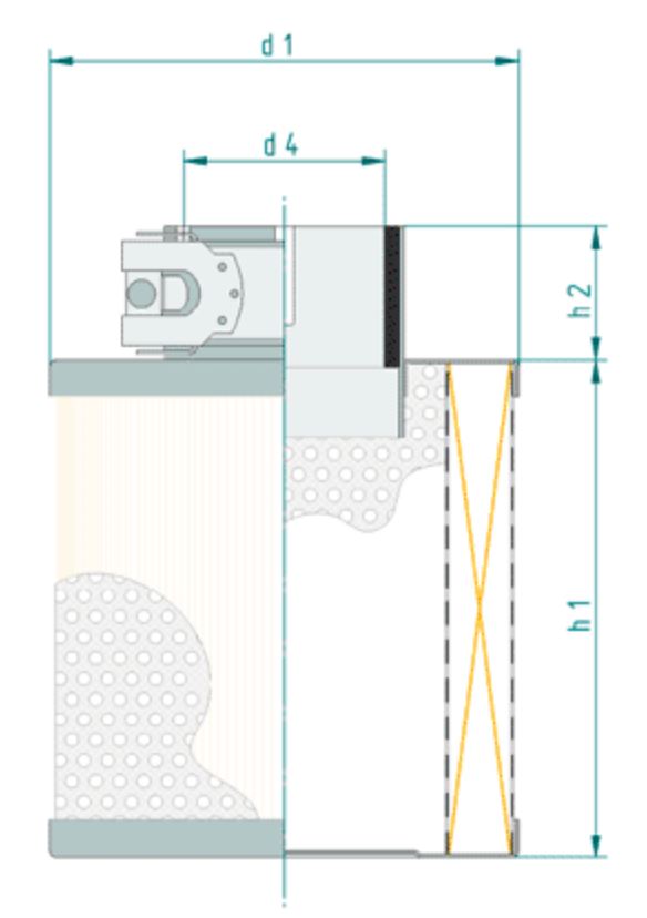 SA7098 air filter (plug-on filter NW61)