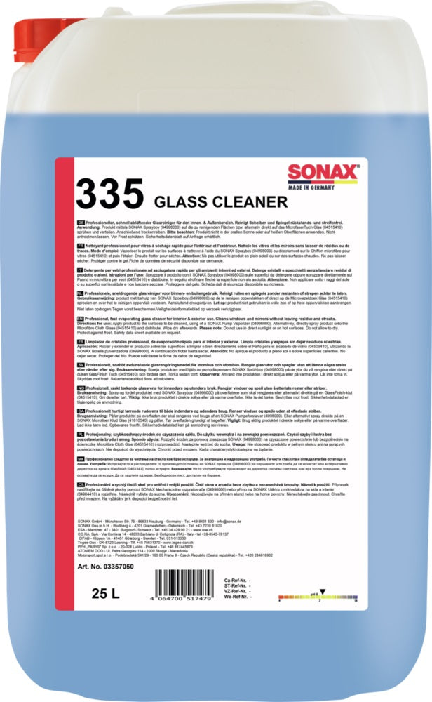 SONAX GlassCleaner - 25 Ltr