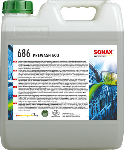 SONAX PreWash ECO ECOCERT DETERGENT - 10 Ltr