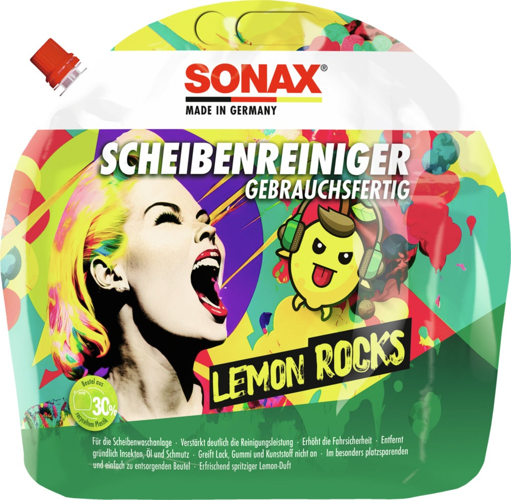 SONAX Scheibenreiniger gebrauchsfertig Lemon Rocks - 3 Ltr