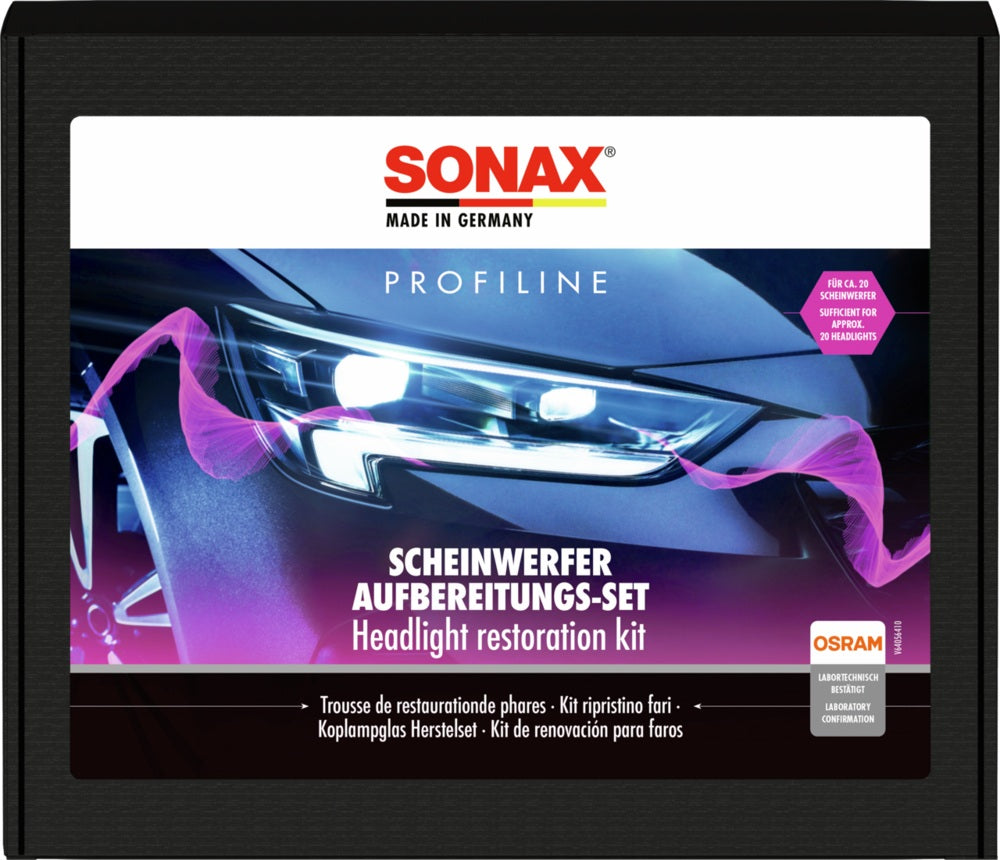 SONAX Scheinwerfer Aufbereitungs-Set PROFILINE