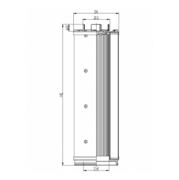U564G01B0/VRE hydraulic filter element