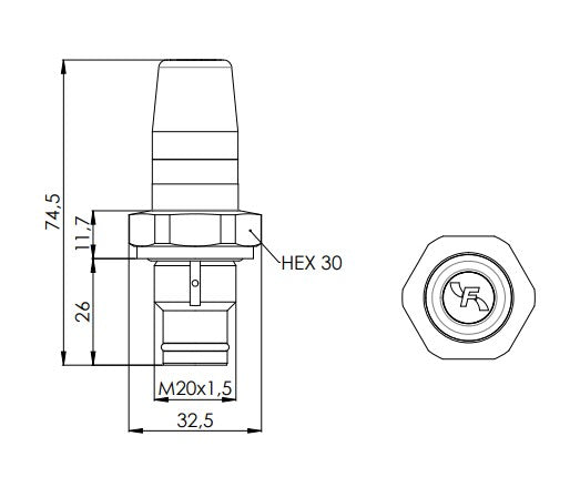 VSLXF5 differential pressure switch 5,0 bar