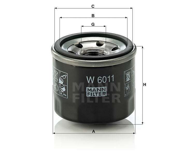 W 6011 oil filter