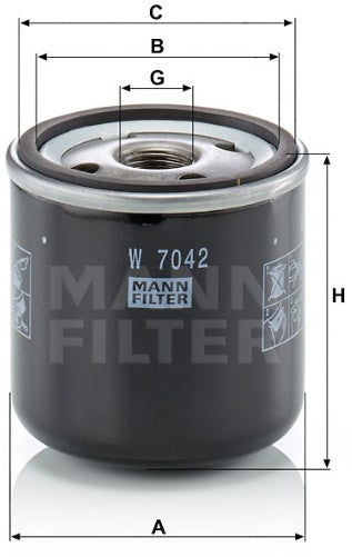 W 7042 oil filter