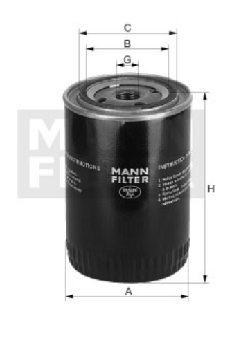W 7071 oil filter spin-on