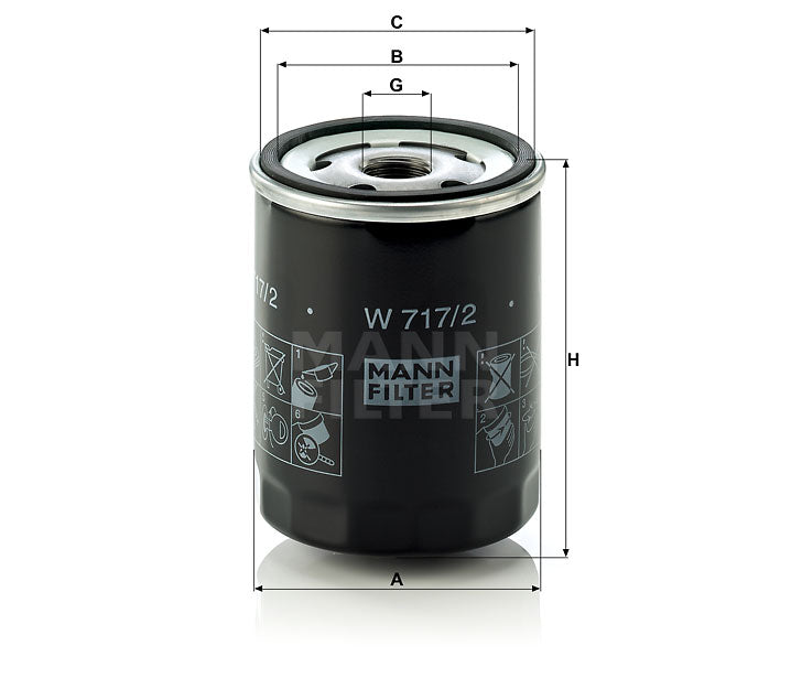 W 717/2 oil filter