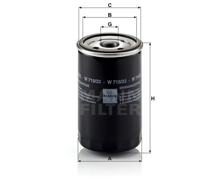 W 719/33 oil filter