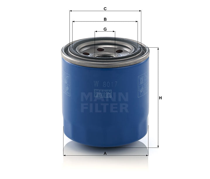 W 8017 oil filter