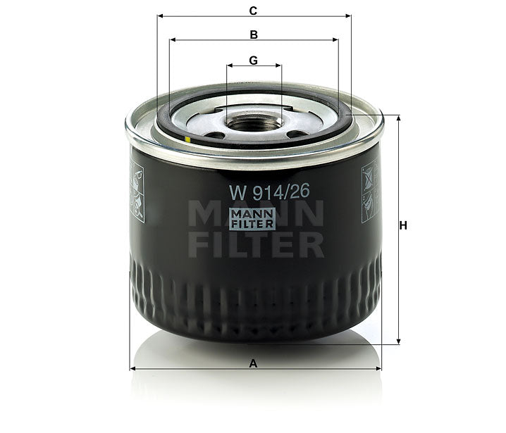 W 914/26 oil filter