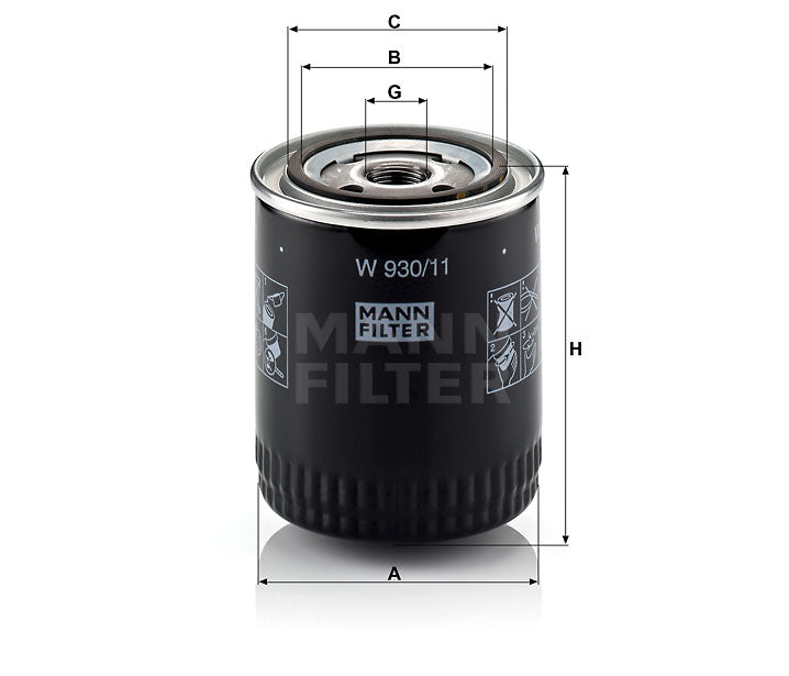 W 930/11 oil filter (spin-on)