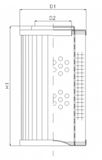WG1129 hydraulic filter element