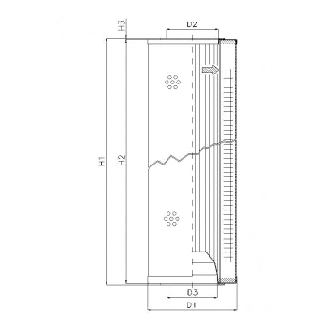 WG160 hydraulic filter element