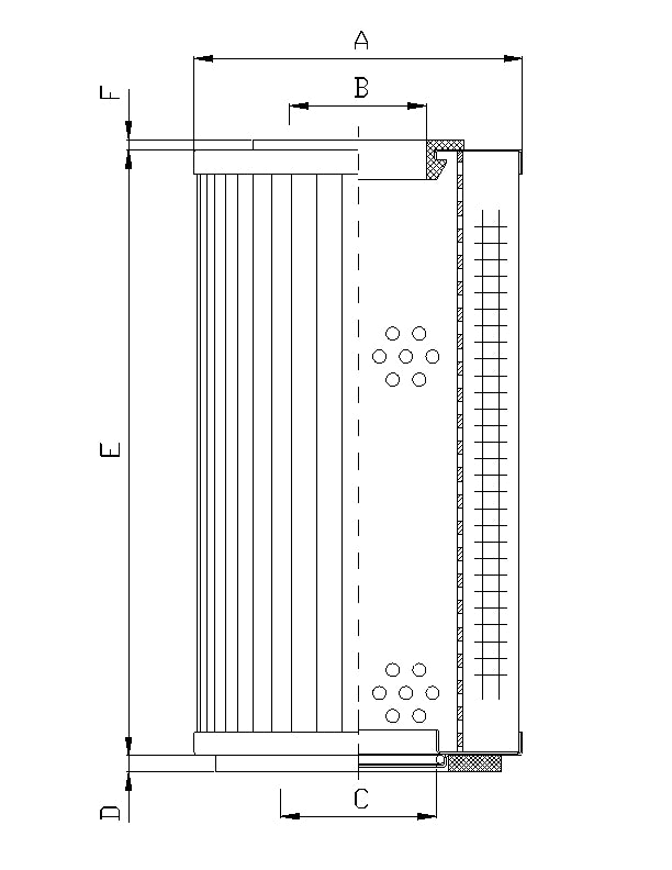WG406 hydraulic filter element
