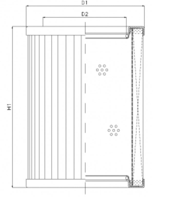 WG442 hydraulic filter element