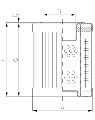 WG663 hydraulic filter element