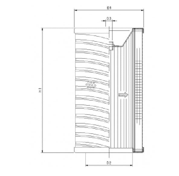 WG748 hydraulic filter element