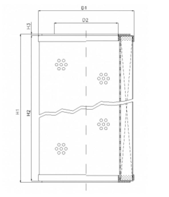 WG786 hydraulic filter element