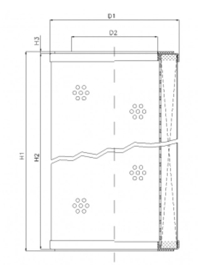 WG870 hydraulic filter element
