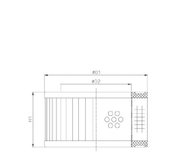 WG874 hydraulic filter element
