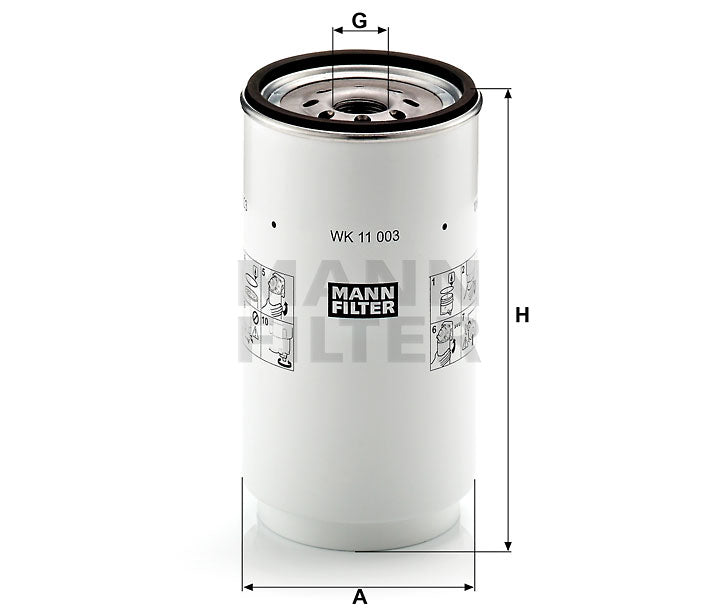 WK 11 003 z fuel filter spin-on