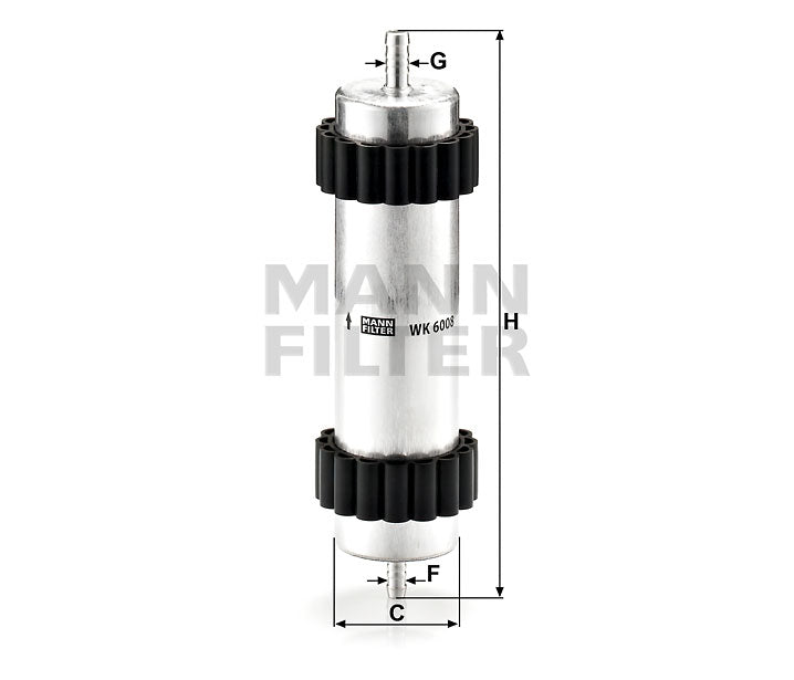 WK 6008 fuel filter in-line